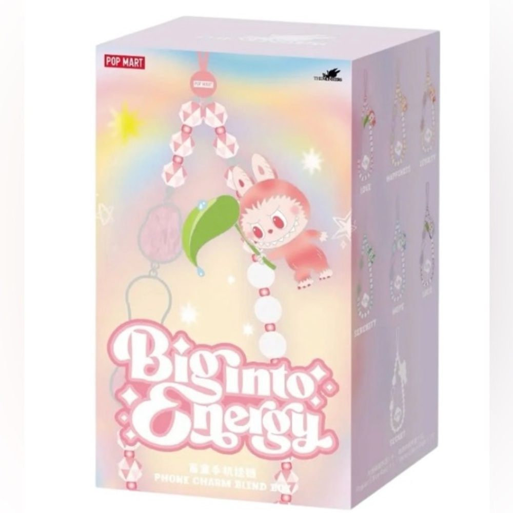 Authentic Big Into Energy Labubu Phone Charm Blind Boxes